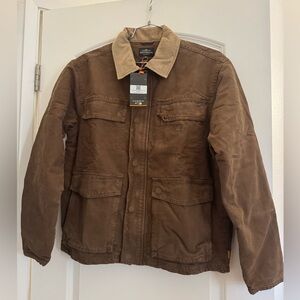 Quiksilver Waterman Collection “Refugio” Brown Jacket size medium
